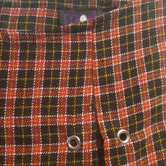 VTG Morbid Threads plaid mini skirt - Picture 2 of 5